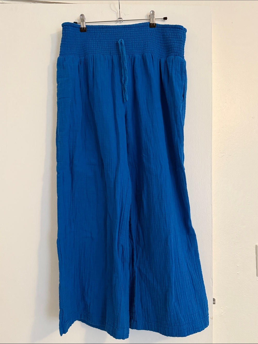 Women's Wide-Leg Pull-On Pants — Cobalt Blue
